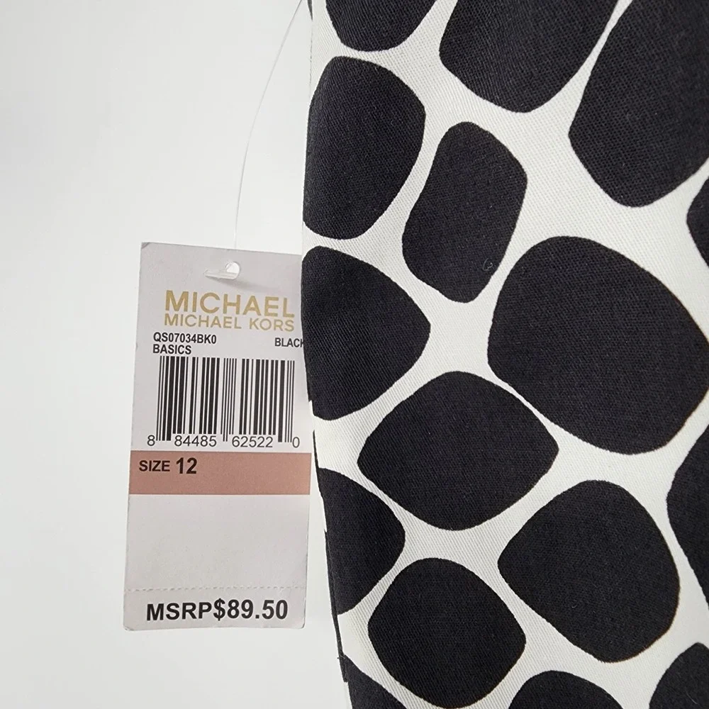 Michael Kors NWT Polka Dot Skirt Size 12 Old Money Minimalist Designer Career